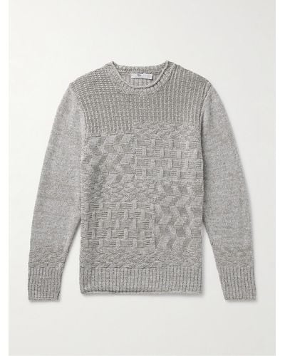 Inis Meáin Claíochaí Linen Sweater - Grey