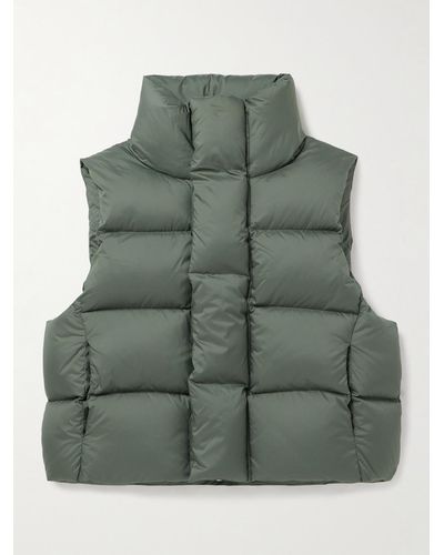 Entire studios Mml Quilted Shell Down Gilet - Green