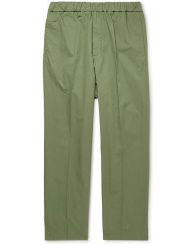 Bellerose Stanford Straight-leg Cotton-twill Pants - Green
