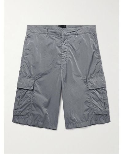 Givenchy Straight-leg Reflective Shell Cargo Shorts - Grey