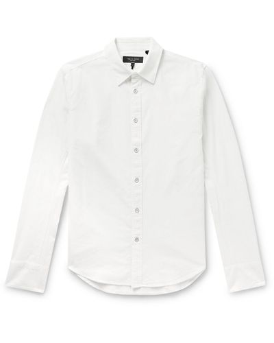Rag & Bone Cotton Oxford Shirt - White