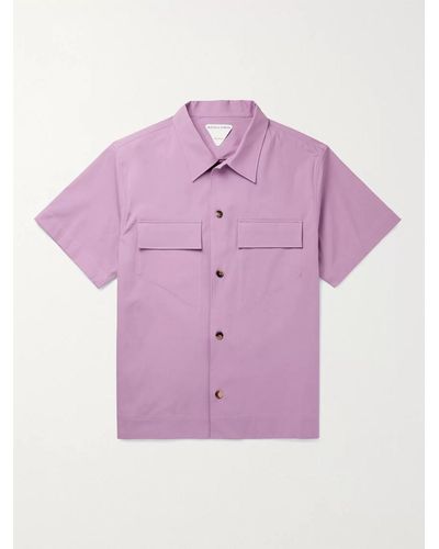 Bottega Veneta Stretch-cotton Shirt - Purple