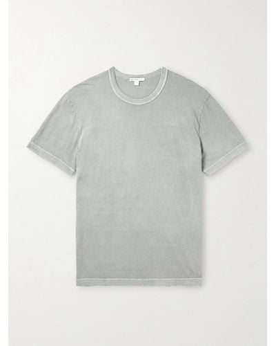 James Perse T-shirt in jersey di cotone pettinato - Grigio