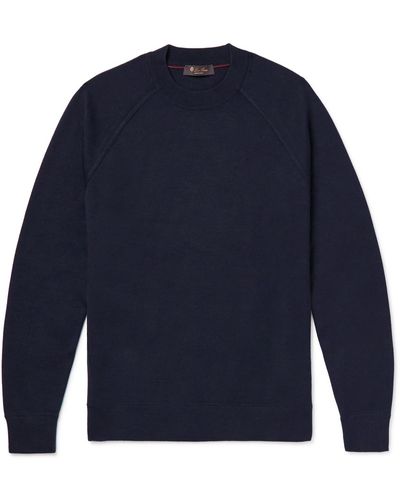Loro Piana Balfour Knitted Sweatshirt - Blue