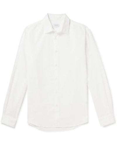 Sunspel Cotton Oxford Shirt - White