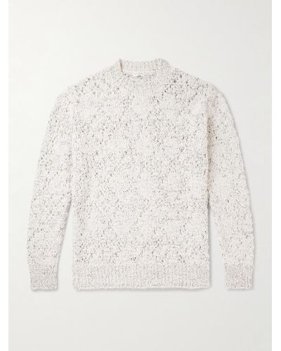 Dries Van Noten Cotton-blend Sweater - White