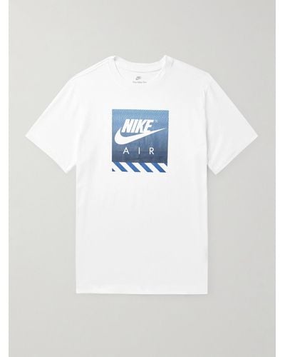 Nike NSW T-Shirt aus Baumwoll-Jersey mit Logoprint - Weiß