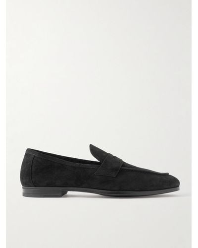 Tom Ford Suede Loafers - Black