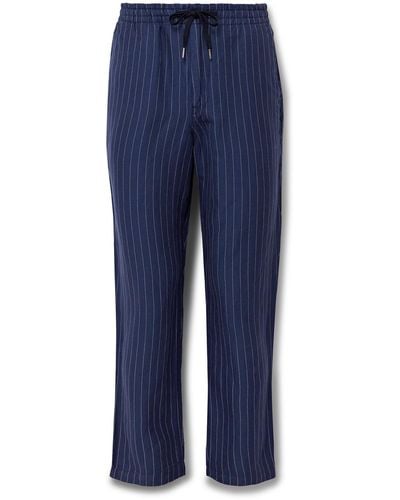 Polo Ralph Lauren Prepster Slim-fit Striped Linen - Blue