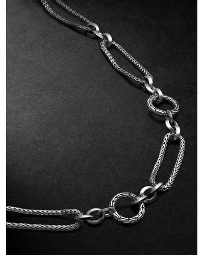 John Hardy Classic Chain Silver Necklace - Black