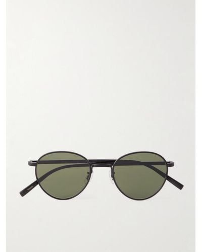 Oliver Peoples Sonnenbrille mit rundem Rahmen aus Titan - Grün