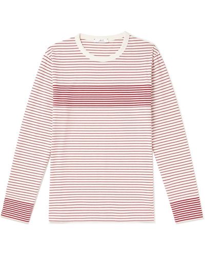 MR P. Striped Cotton-jersey T-shirt - Pink