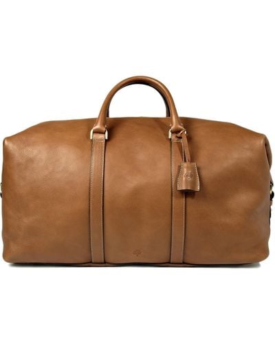 Mulberry Clipper Leather Holdall - Brown