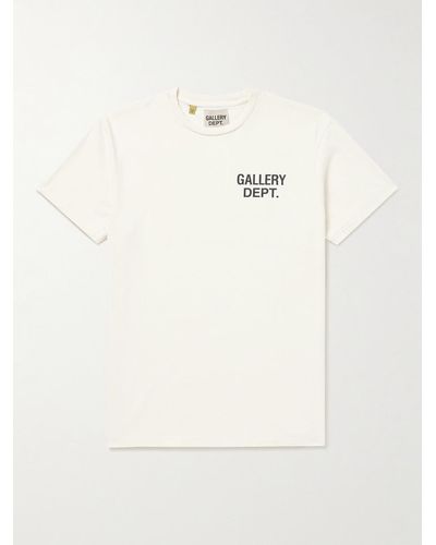 GALLERY DEPT. Logo-print Cotton-jersey T-shirt - Natural