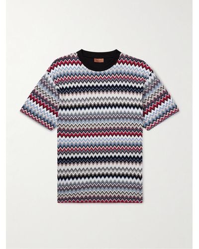 Missoni Gestreiftes T-Shirt aus Baumwolle - Mehrfarbig