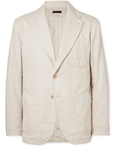 RRL Saunders Unstructured Cotton And Linen-blend Suit Jacket - Natural