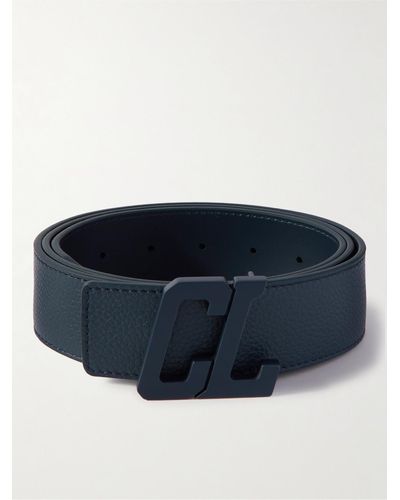 Christian Louboutin Happy Rui 4cm Leather Belt - Blue