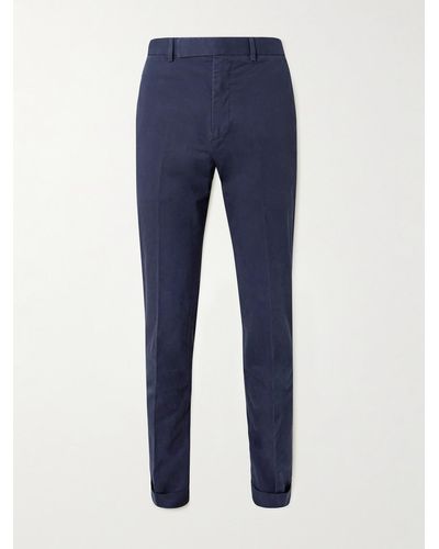 Polo Ralph Lauren Pantaloni chino a gamba dritta in twill di misto cotone - Blu