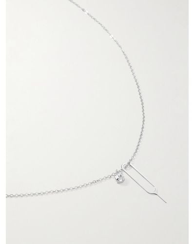 Mens Silver Layered Necklace
