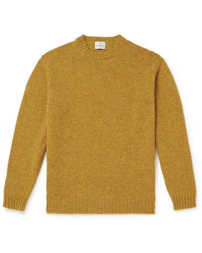Kingsman Shetland Wool Sweater - Yellow