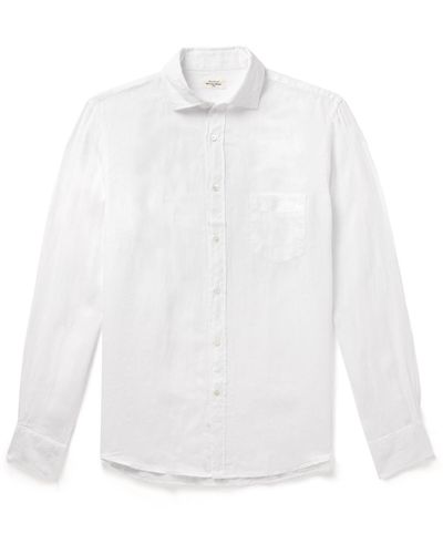 Hartford Paul Pat Linen Shirt - White