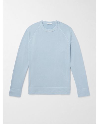 James Perse Sweatshirt aus Baumwoll-Jersey - Blau