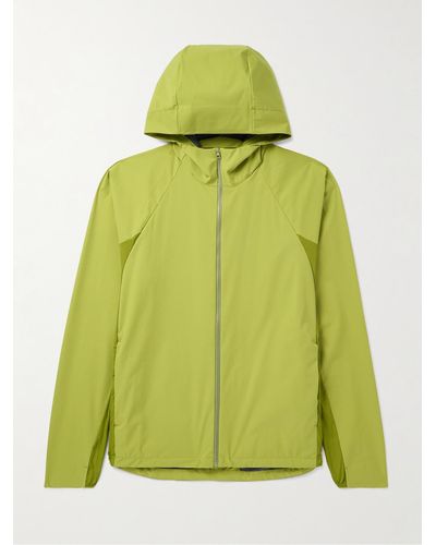 Post Archive Faction PAF 6.0 Right Two-tone Shell Hooded Jacket - Green