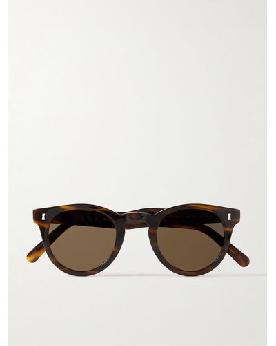MR P. Cubitts Herbrand Round-frame Acetate Sunglasses - Black