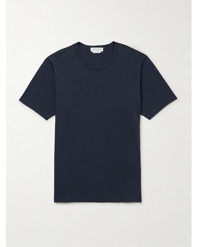 Gabriela Hearst T-shirt in jersey di cotone biologico Bandeira - Blu