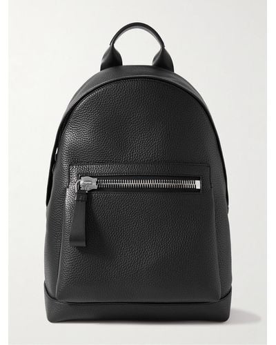 Tom Ford Full-grain Leather Backpack - Black