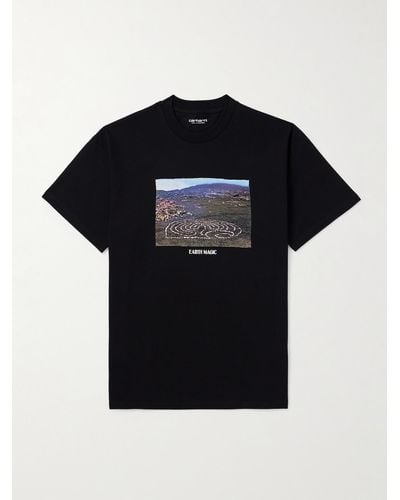 Carhartt Earth Magic Printed Cotton-jersey T-shirt - Black