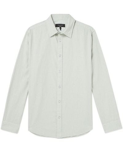 Rag & Bone Gus Hemp And Cotton-blend Shirt - White