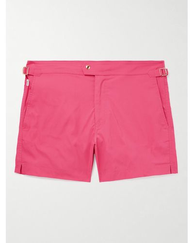 Tom Ford Straight-leg Mid-length Swim Shorts - Pink