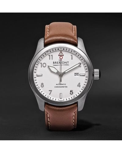 Bremont Solo White Automatic 43mm Steel And Leather Watch
