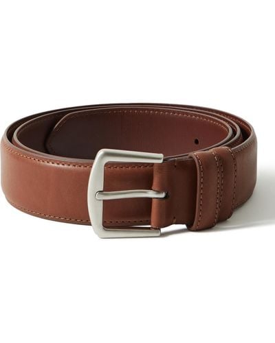Loro Piana Alsavel 3cm Leather Belt - Brown
