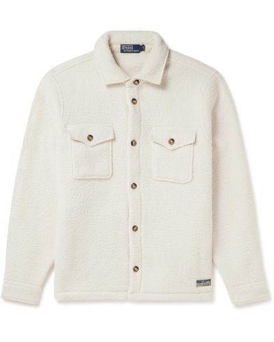 Polo Ralph Lauren Cotton-blend Fleece Overshirt - White
