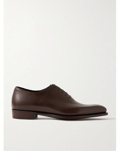 George Cleverley Merlin Leather Oxford Shoes - Brown