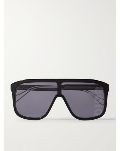 Dior Occhiali da sole in acetato con montatura D-frame DiorFast M1I - Nero