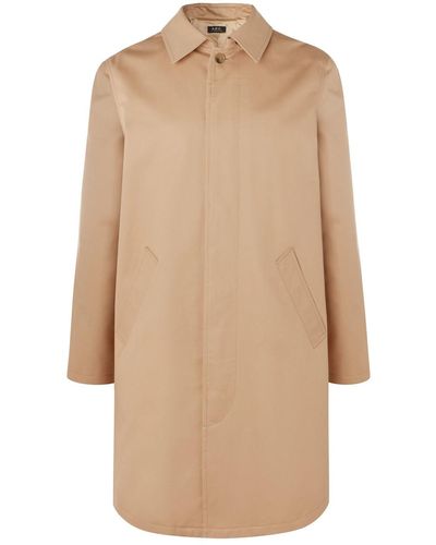 A.P.C. Cotton-twill Trench Coat - Natural
