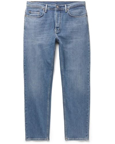 Acne Studios River Slim-fit Tapered Stretch-denim Jeans - Blue