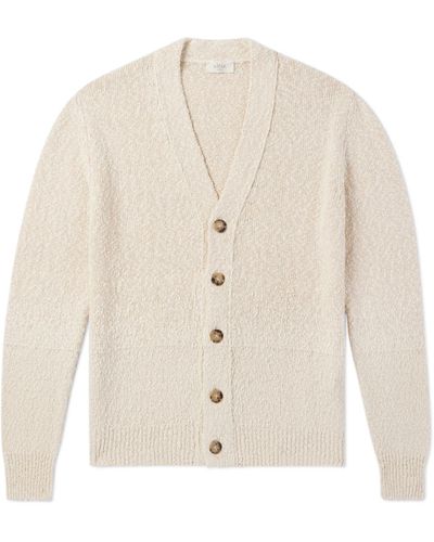 Altea Slub Cotton Cardigan - Natural