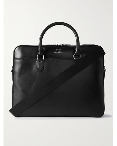 Polo leather 2025 laptop bag