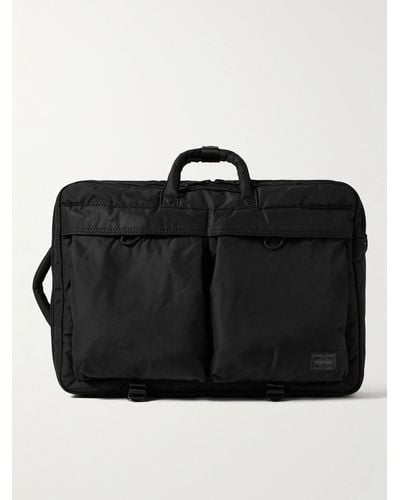 Porter-Yoshida and Co Senses 2way Convertible Nylon Briefcase - Black