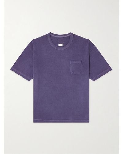 Visvim T-shirt in jersey di cotone Jumbo - Viola