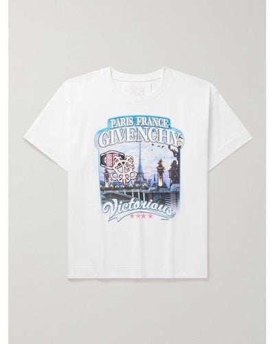 Givenchy T-Shirt aus Baumwoll-Jersey mit Logoprint - Weiß
