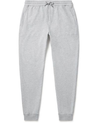 MR P. Tapered Organic Cotton-jersey Sweatpants - Gray