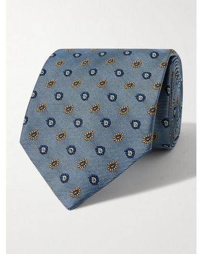 Etro 8cm Paisley-jacquard Silk-twill Tie - Blue