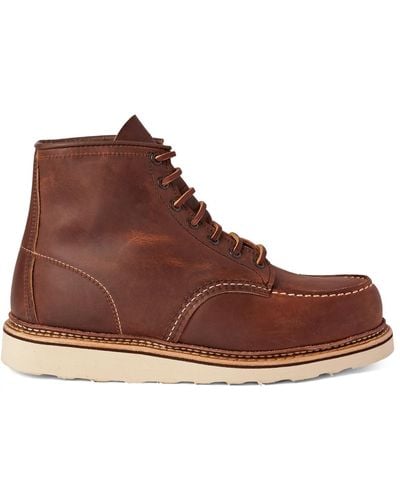 Red Wing 1907 Classic Moc Leather Boots - Brown
