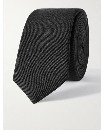 Saint Laurent 5cm Silk-twill Tie - Black