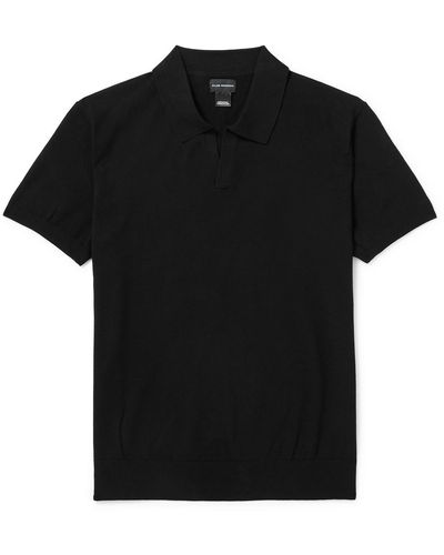 Club Monaco Johnny Jersey Polo Shirt - Black